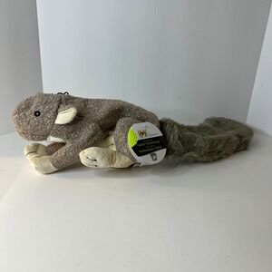 Hugglehounds Tuffut Technology Feller Squirrel Plush Dog Toy Squeaky Durable